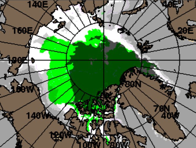 The light green below shows the growth of one metre thick ice over this date last year. There is 51% greater coverage of thick ice compared to last year, and the new ice is perfectly located in the western Arctic to survive the winter and thicken. The news couldn’t possibly be worse for climate scamsters.
stevengoddard.wordpress.com